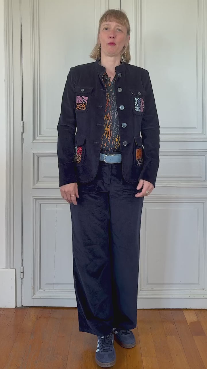 LA VESTE EN VELOURS