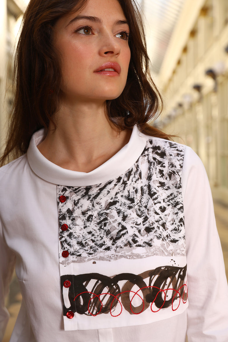 vêtement artist la marque blouse-origine