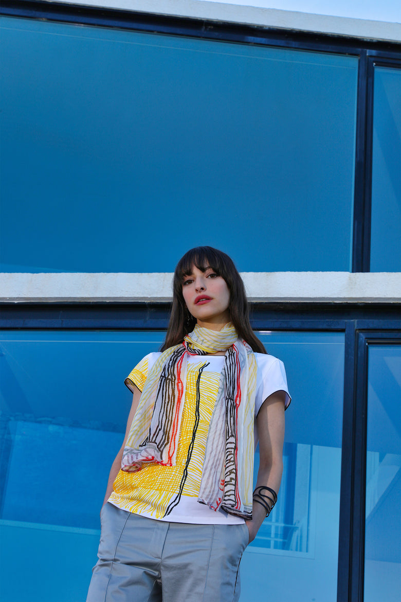vêtement artist la marque foulard-ell