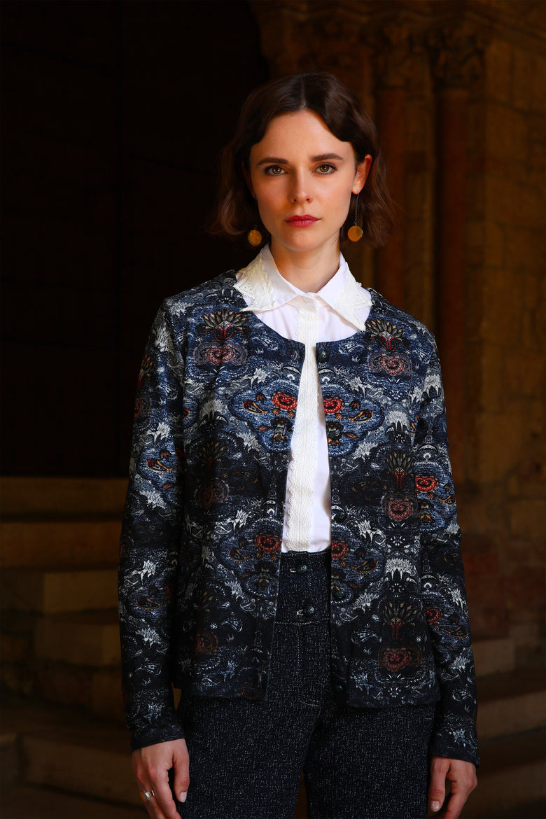 vêtement artist la marque cardigan-tapisserie
