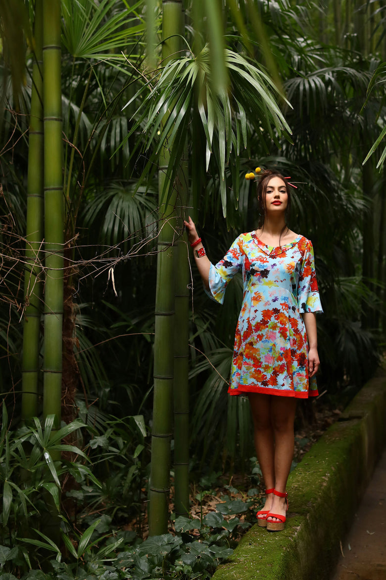 vêtement artist la marque robe-courte-botania