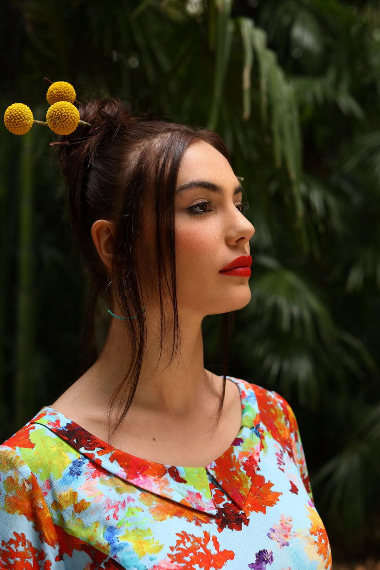 vêtement artist la marque robe-courte-botania