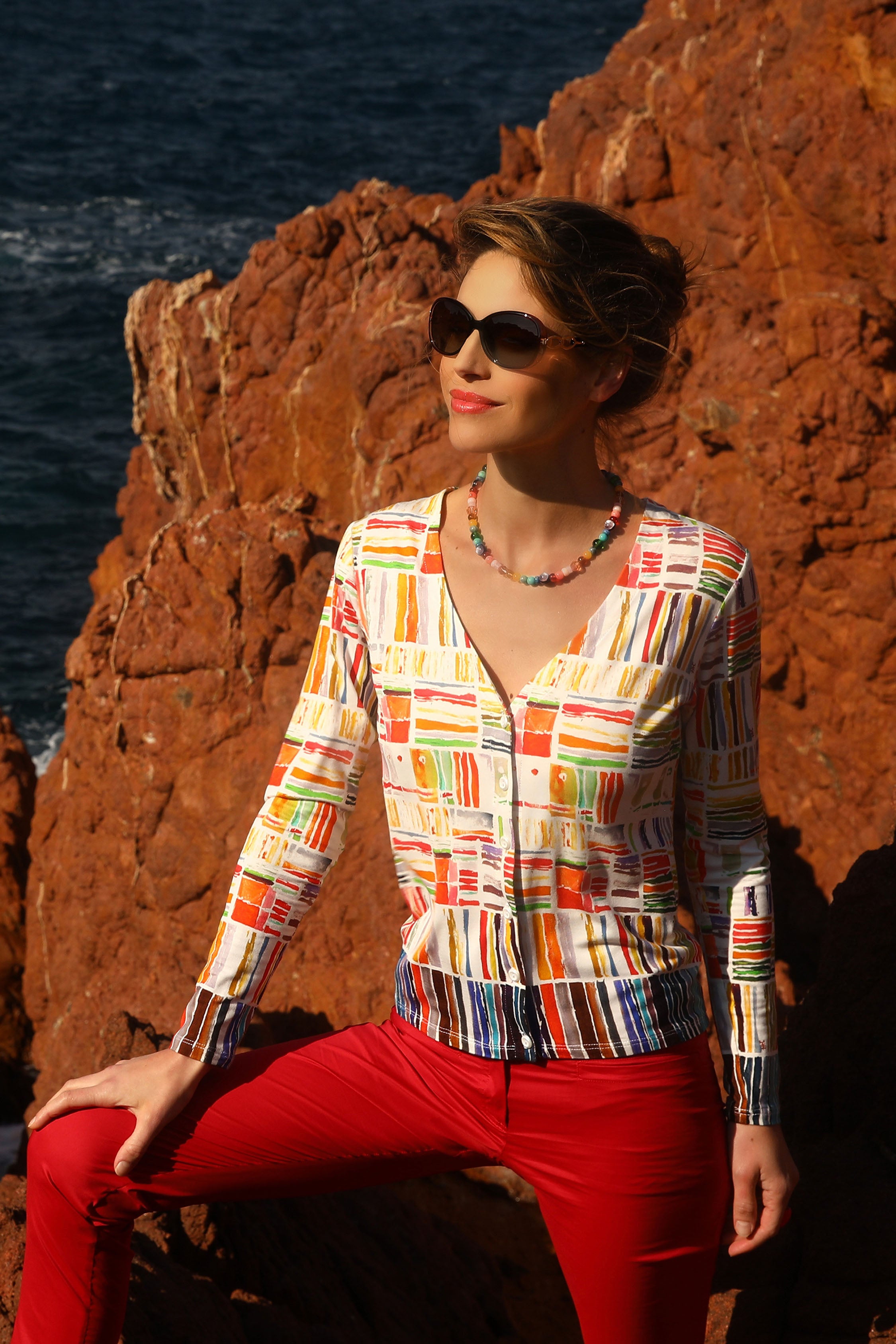 THE PRINTED CARDIGAN | ROMANCE