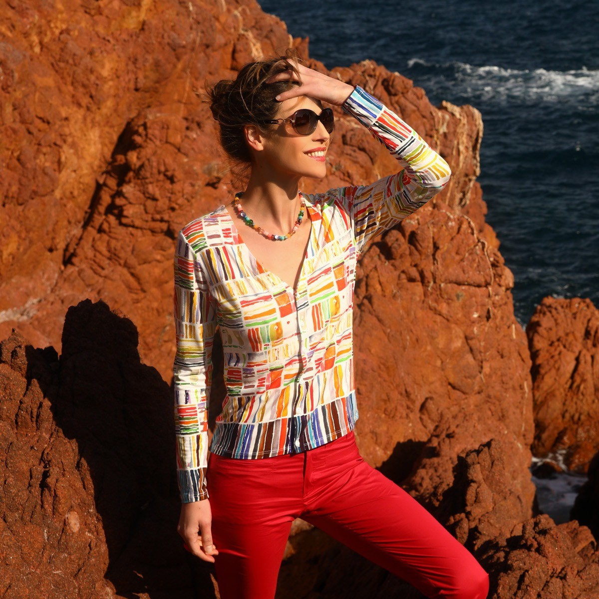 THE PRINTED CARDIGAN | ROMANCE