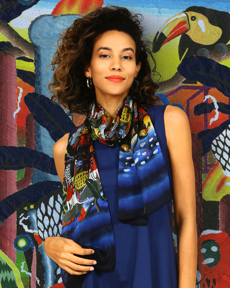 vêtement artist la marque foulard-bahia